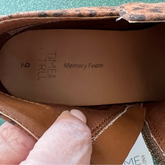 NWT Time and tru leopard print ankle booties Sz. 9 - Picture 8 of 9